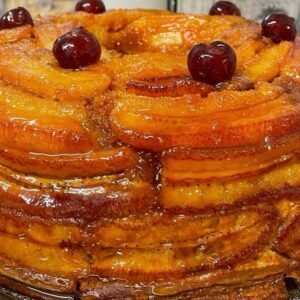 Bolo De Banana Caramelizado